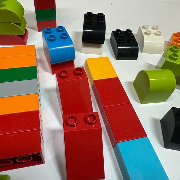 Duplo Lego Lot of 45+ Bricks Building Blocks Assorted Pieces Multicolor - Picture 3 of 5
